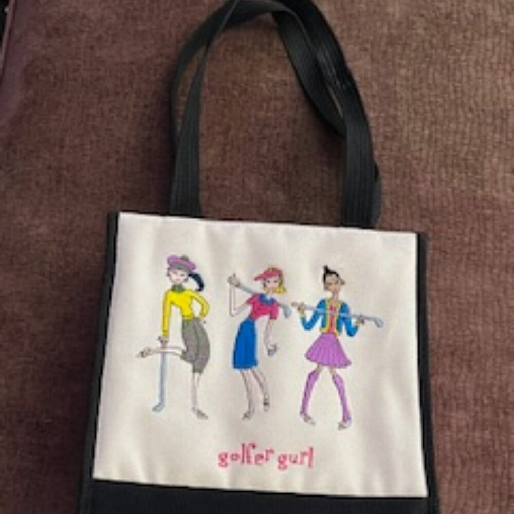"Golfer Gurl" by Marlo Sport Canvas Tote Bag
